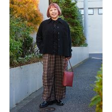 【大きいサイズ】チェックＭＩＸ切替ＰＴ