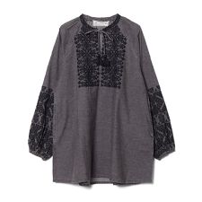 アズノゥアズオオラカ(AS KNOW AS olaca) レディース チュニック (黒色 