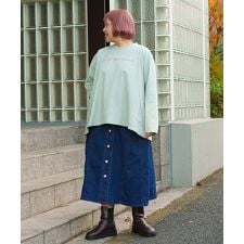 【大きいサイズ】日々の暮らしバイカラーＴ