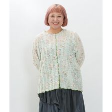 【大きいサイズ】柔らかいお花畑レースＰＯ