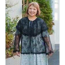 【大きいサイズ】リバーレースＢＩＧ衿ＢＬ