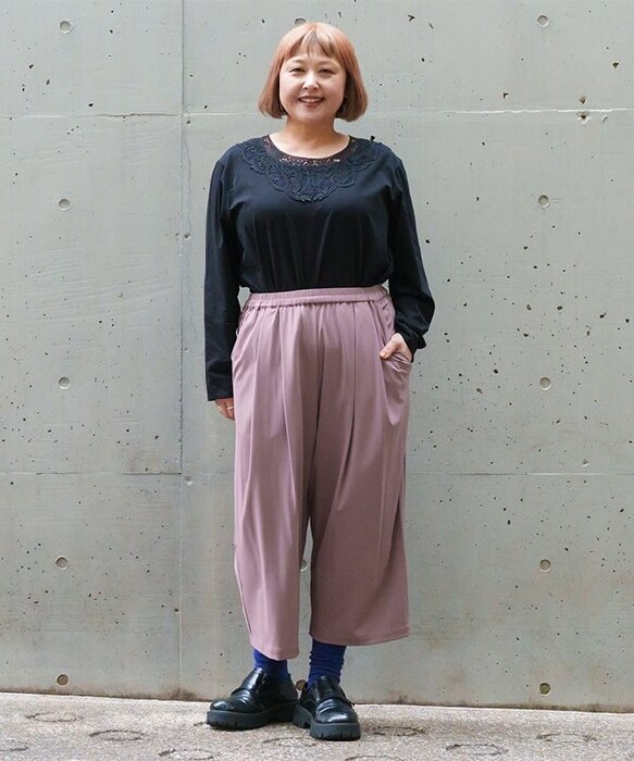 裾♥ アズノゥアズオオラカ ピコピコ系色々使えるOP 黒 size5 大きいサイズ】裾のところボリュームPT | アズノゥアズオオラカ(AS