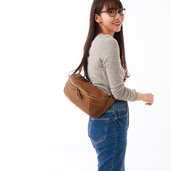 ゲンテン genten ボディバッグ トスカ シボ ブラウン gentenのボディバッグ ゲンテン genten ボディバッグ トスカ シボ