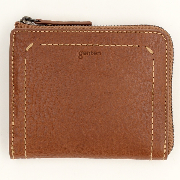 genten PEANUTS 二つ折り財布 ブラウン スマートウォレット 二つ折り