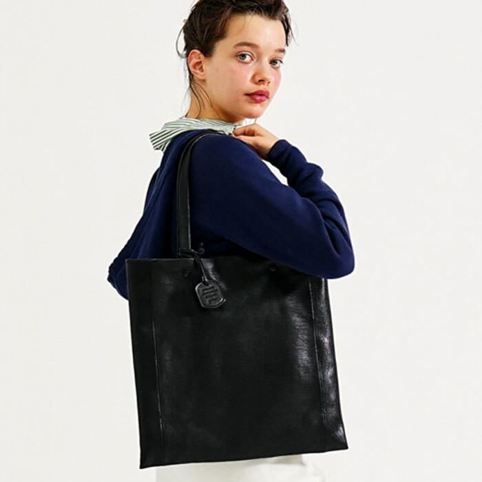 genten ゲンテンゴートヌメ 山羊革焦がし加工トートバッグ オリーブグリーン genten ゲンテン ゴートヌメ 山羊革 トートバッグ オリーブグリーン