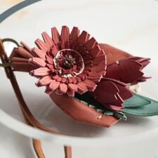 サンクスチャーム　ピンクの花束