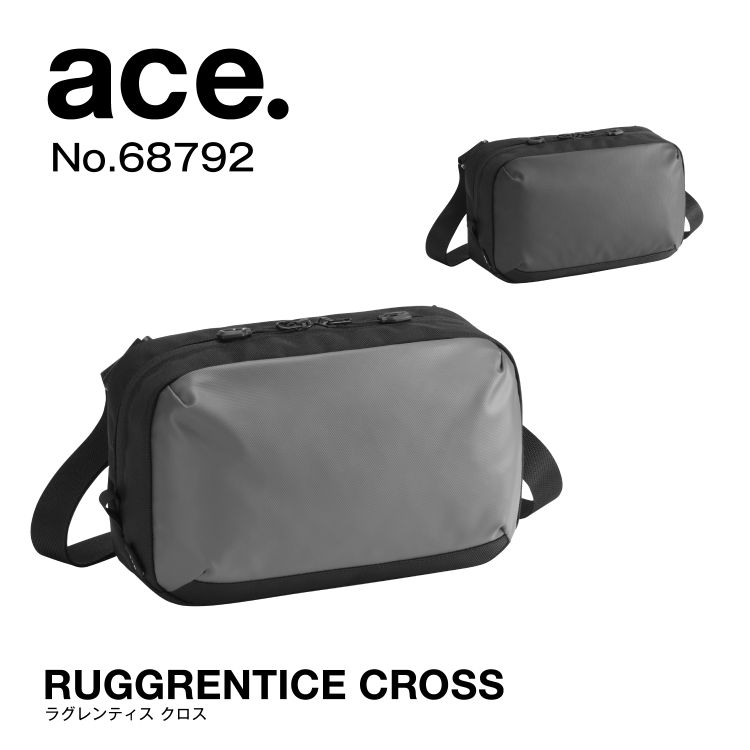 エース公式 ショルダーバッグ ラグレンティスクロス ace.」より、ミニマルで機能的な、オンオフ兼用ショルダーバッグ