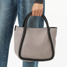 メッシュ素材　2WAYトートバッグ（小）/エクルーガレリア