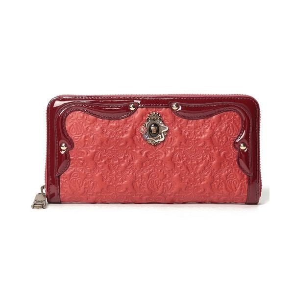 ANNA SUI アナスイ 長財布 セルパン ジップ ラウンド長財布 ゴールド ANNA SUI アナスイ 長財布 セルパン ジップ ラウンド長財布