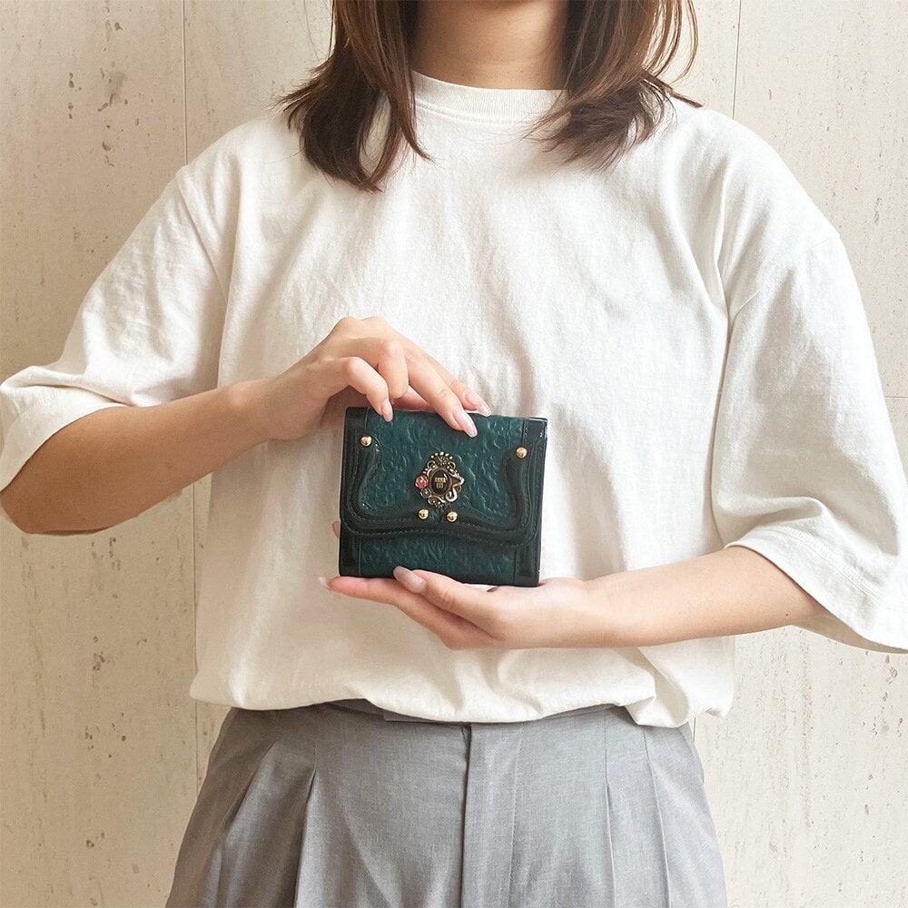 ANNA SUI アナスイ リーブル 折り財布 がま口 ANNA SUI アナスイ 二つ折り財布 がま口 レディース リーブル 317882