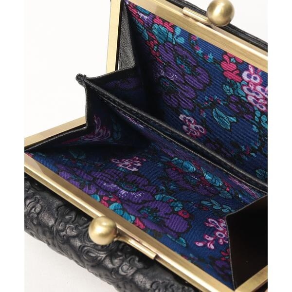 美品♡ANNA SUI アナスイ三つ折り財布 がま口 セルパン 完売品紫パープル 美品♡ANNA SUI アナスイ三つ折り財布 がま口 セルパン 完売品紫