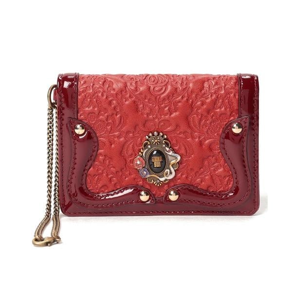ANNA SUI 装飾付きパスケース ANNA SUI アナスイ パスケース ローズハート レディース 311633