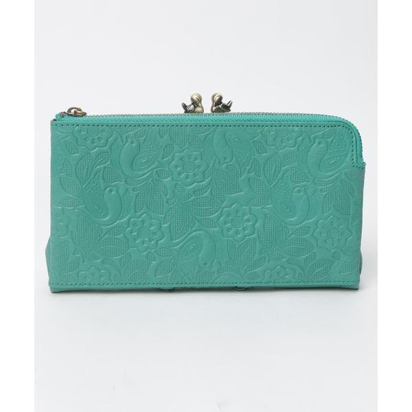 【良品✨】ANNA SUI 長財布　ハミング　がま口　グリーン 良品✨】ANNA SUI 長財布 ハミング がま口 グリーン 良品