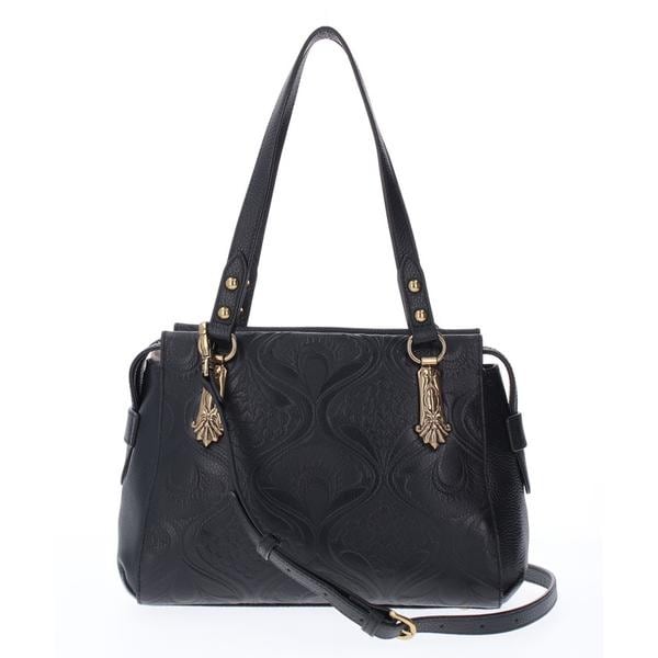 アナスイ　ANNA SUI ポワロ 2wayトートバッグ　牛革バッグ　鞄 アナスイ ANNA SUI ポワロ 2wayハンドバッグ （クロ） -人気