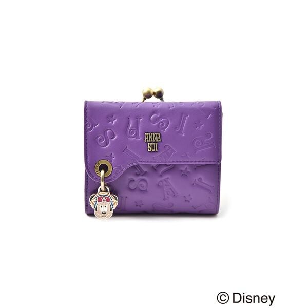 バアバラ　新品　アナスイ　長財布　パープル　ディズニー　ディスコ 楽天市場】アナスイ Disney DISCO! 財布 長財布 パスケース付 L