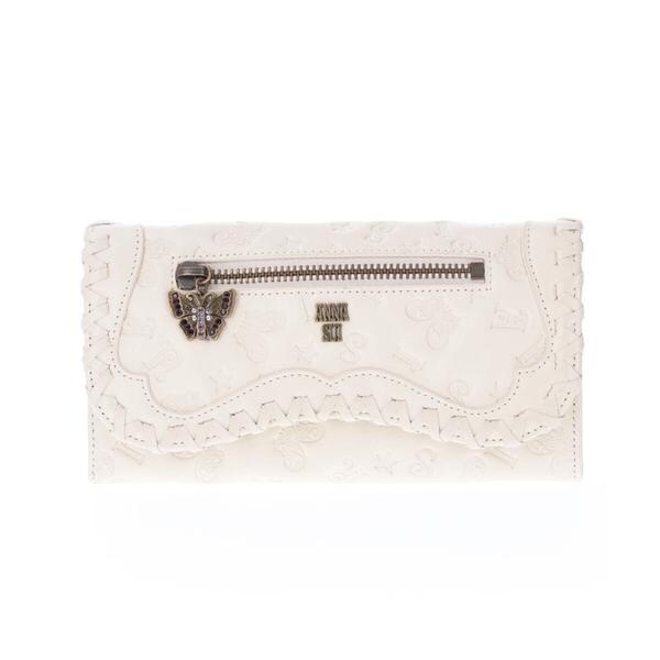 ANNA SUI ベロニカ　フラップ長財布　アイボリー ベロニカ フラップ長財布 | アナ スイ(ANNA SUI) | マルイウェブチャネル