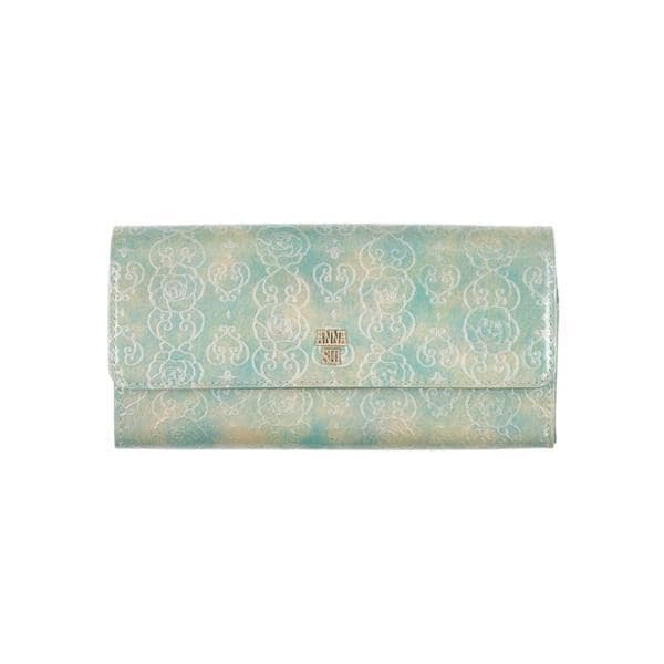 【涙様】ANNA SUI 財布 ローズハート ミント ラウンドファスナー 楽天市場】アナスイ ANNA SUI ローズハート 長財布 ラウンド