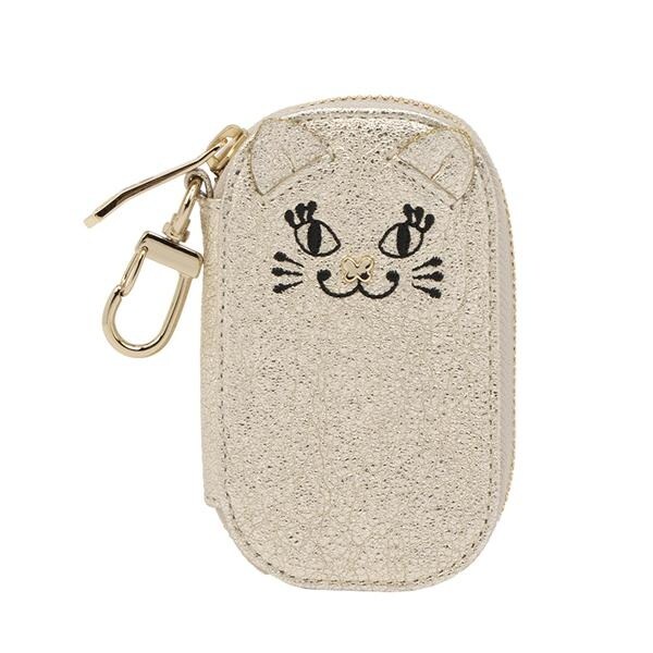 【美品】 アナスイ TITIキーケース キー＆カードケース レザー チェーン 黒 アナスイ ANNA SUI TITIキーケース キー＆カードケース（マチ
