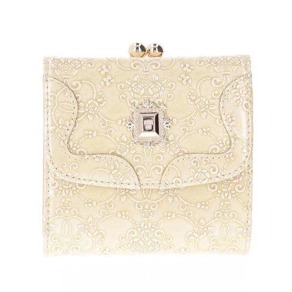 新品箱付き【ANNA SUI アナスイ】羊革 ロジェ 口金 がま口折り