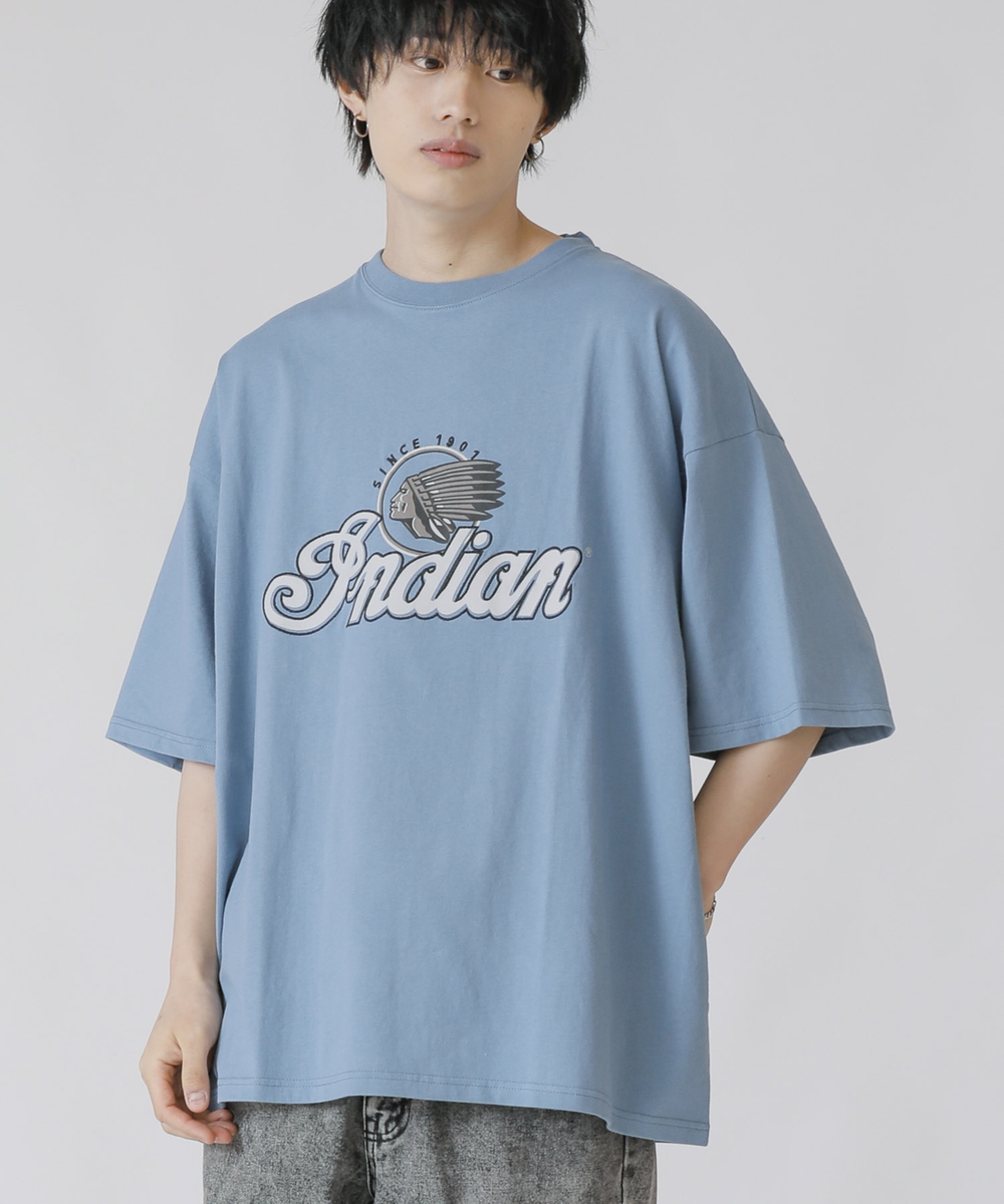 INDIAN × ADMIX 空紡糸コットン インディアン オリジナル 半袖 Tシャツ