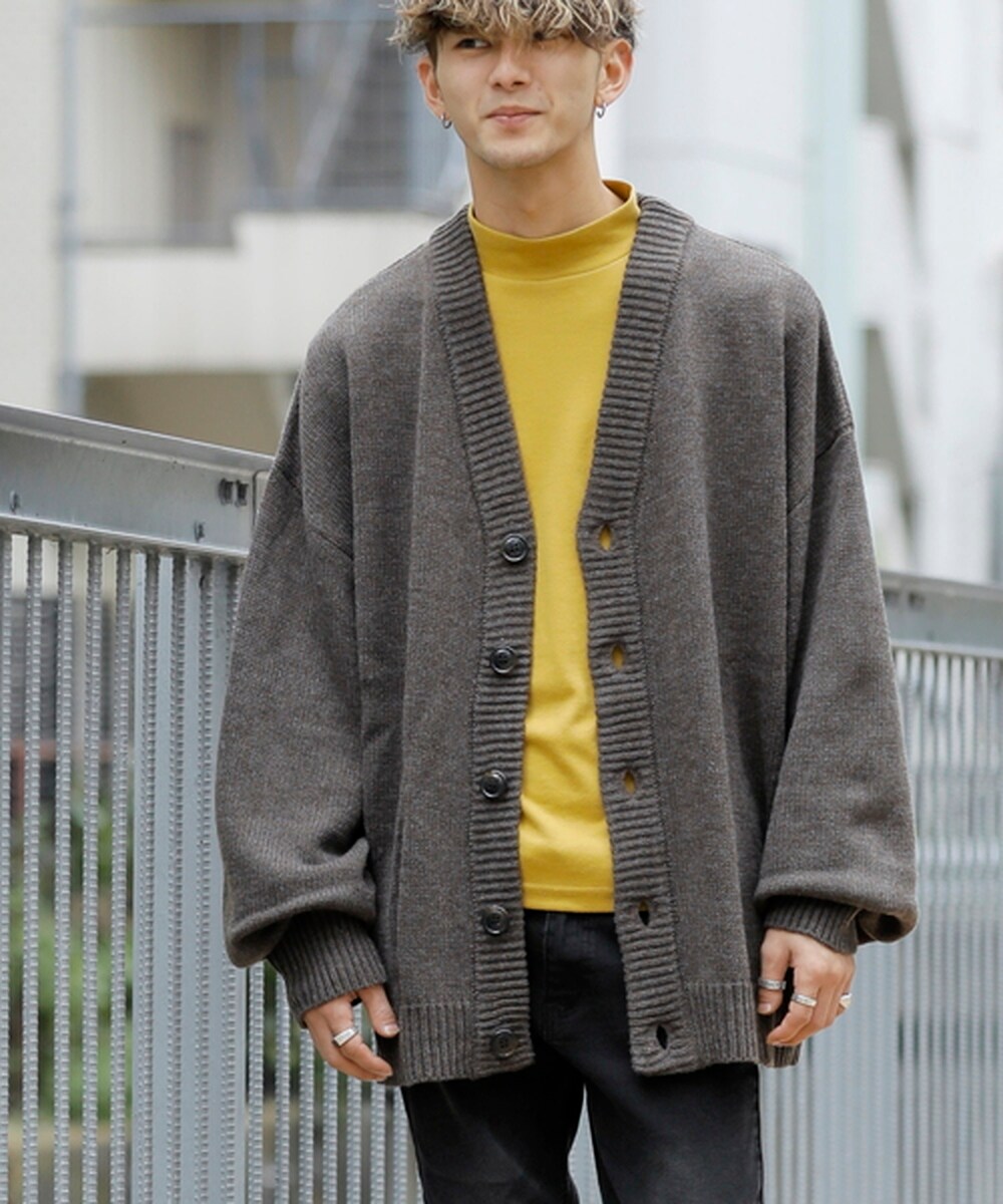 ハイバルキー／ オーバーサイズ ビッグ ルーズカーディガン