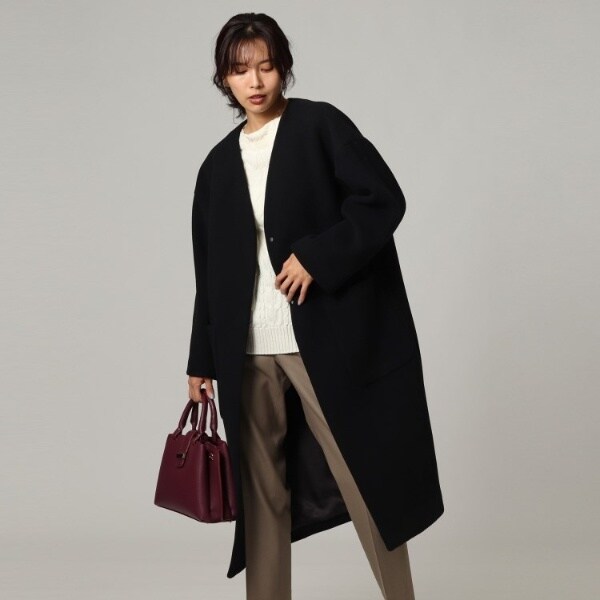 L」ポンテベロアノーカラーコート | アンタイトル(UNTITLED) | マルイ