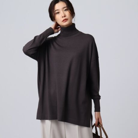 洗える ポンチョ風タートルニット アンタイトル Untitled ファッション通販 マルイウェブチャネル