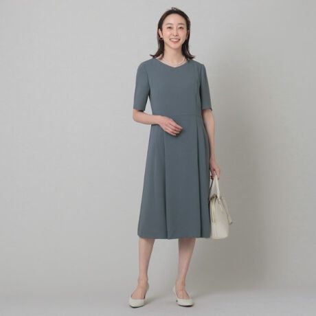 美シルエット きれいめフレアワンピース 洗える 通勤 学校行事 フォーマル アンタイトル Untitled ファッション通販 マルイウェブチャネル