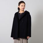 Oggi.jp掲載／ゆったり】コクーンシルエット ミドル丈フードコート 