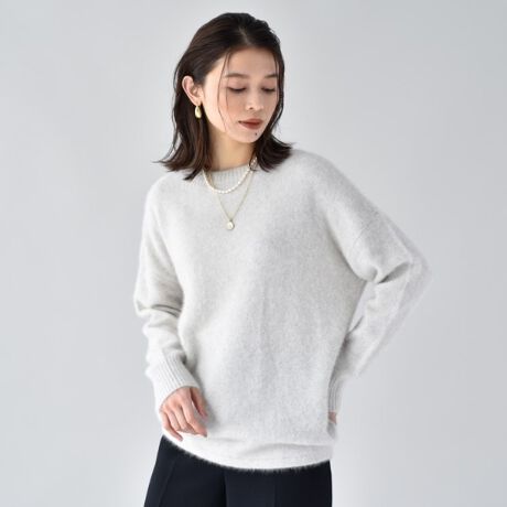 Oggi.jp掲載】ウールフォックス クルーネックニット＜軽くて暖かい 