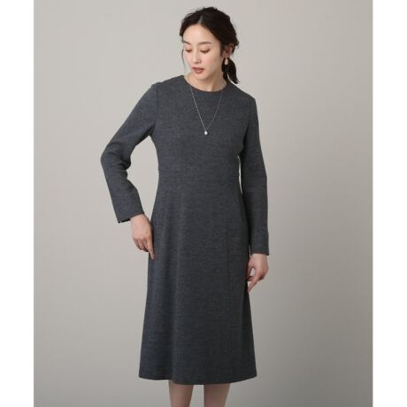 フォーマルにも活躍】美シルエット フィット＆フレアワンピース  