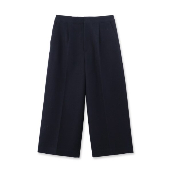 アンタイトル（UNTITLED）/【ゆったり着られる】ウールジャージ ワイドクロップドパンツ ゆったり着られる】ウールジャージ ワイドクロップドパンツ | アン