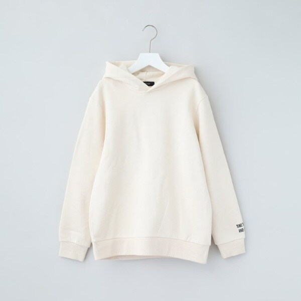 アンタイトル　コットンパーカー　48サイズ WORLD for the World】ロゴプリントパーカー | アンタイトル