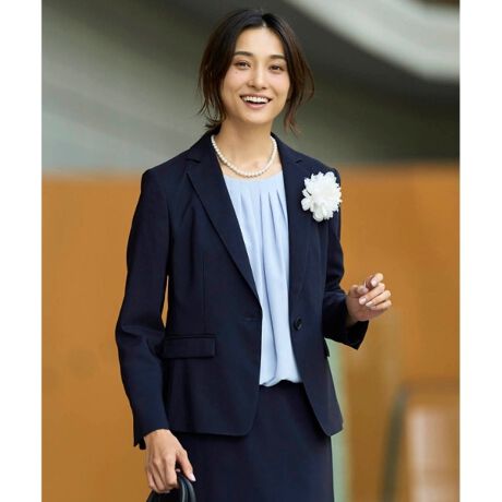 オフィスや学校行事にも】トリアセアーバンストレッチ テーラード  