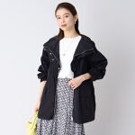 洗濯機で洗える】ドロスト仕様 ハイネックウィンドブレーカー | アン  