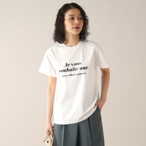 洗濯機で洗える】きれいめロゴTシャツ | アンタイトル(UNTITLED