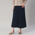 再入荷／楽に着られる、きれいめパンツ／洗える】リラックスガウチョ 