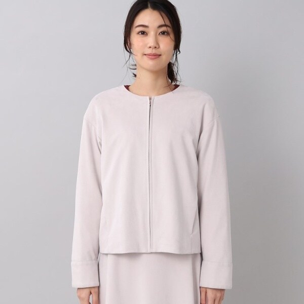 UNTITLED フェイクスエード ブルゾン　ナチュラル　02M 新品 UNTITLED 【セットアップ可能】フェイクスエード ブルゾン
