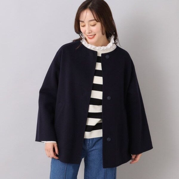 2023AW UNTITLED アンタイトル　プレシャスリバーショートコート 今すぐ着られる／ゆったり】プレシャスリバーショートコート