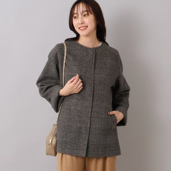 2023AW UNTITLED アンタイトル　プレシャスリバーショートコート 今すぐ着られる／ゆったり】プレシャスリバーショートコート