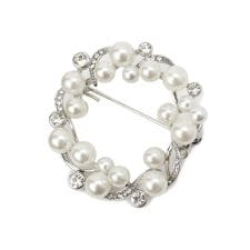 【追加フォーマル対応】フェイクパールブローチ