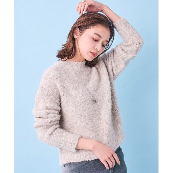 大人映えニット】クロップドモヘヤニット | アンタイトル(UNTITLED