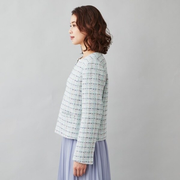 アンタイトル☆ハレの日ジャケット　ジュエルファンシーツィードノーカラージャケット 楽天市場】【SALE／70%OFF】【ハレの日ジャケット】ジュエル