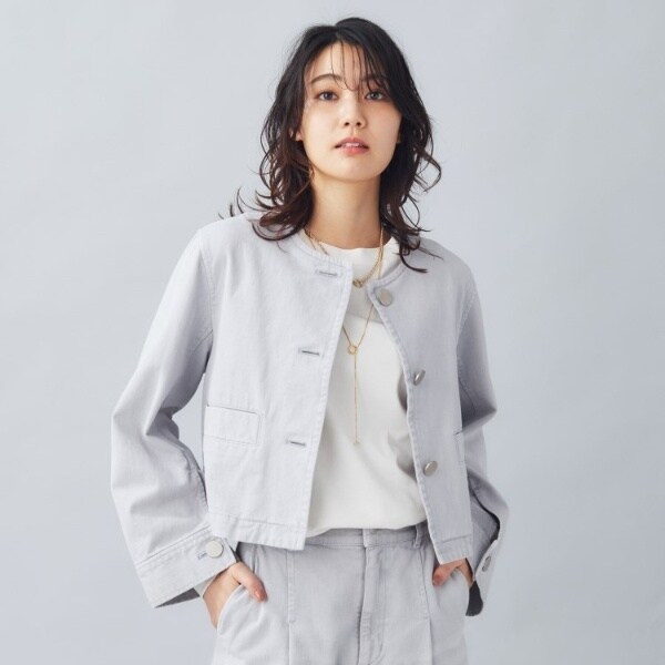 UNTITLED デニムカラーレスジャケット Oggi掲載品 Limue｜カラーレスデニムジャケット | Rakuten Fashion(楽天
