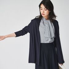 大人気アイテム！一部カラー追加予約スタート！【機能性素材／薄手】着流し風　ジャージカーディガン