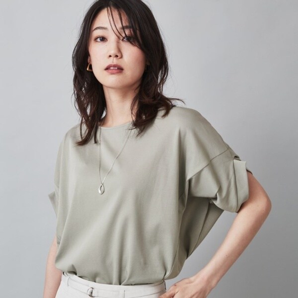 コットン／ドライタッチ】袖デザインプルオーバー | アンタイトル