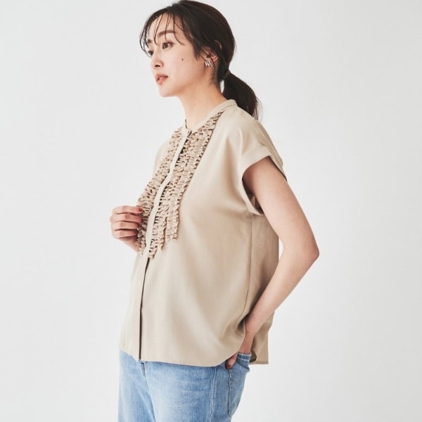 アンタイトル（UNTITLED）/【華やか／夏ブラウス】半袖フリルブラウス 華やか／夏ブラウス】半袖フリルブラウス | アンタイトル(UNTITLED