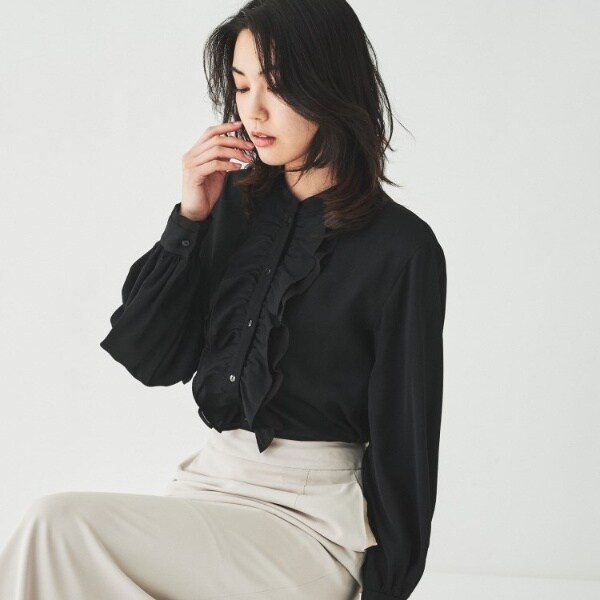 マットサテン フリルブラウス | アンタイトル(UNTITLED) | マルイ