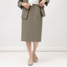 【通勤スーツ入卒セレモニー】ウーステッドカルゼ タイトスカート