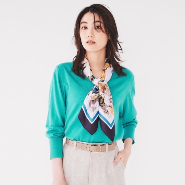 UNTITLED / アンタイトル 【アンサンブル可能/洗える】シルクウールカシミヤ Vネックニット アンサンブル可能洗える】シルクウールカシミヤ Vネックニット